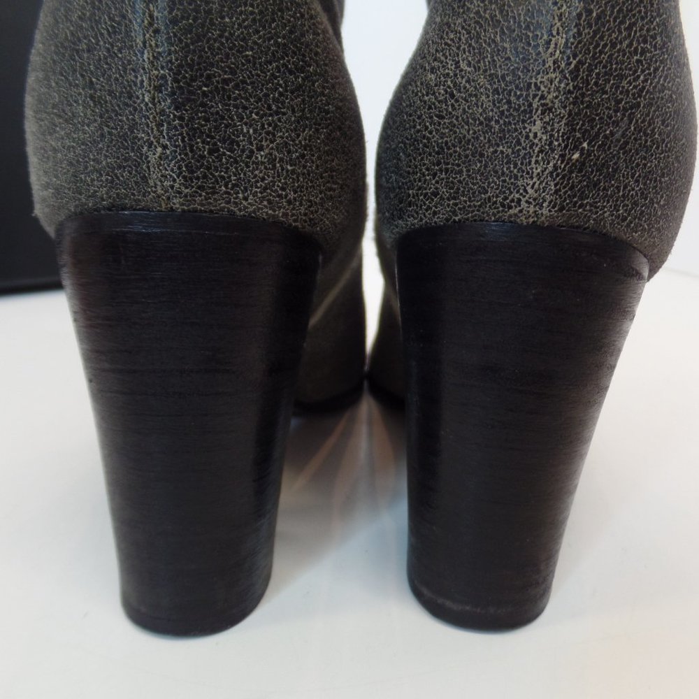 Classy Chanel Ankle Leather Booties/Shooties Shearling Lined Made in Italy 39.5 - Picture 11 of 15